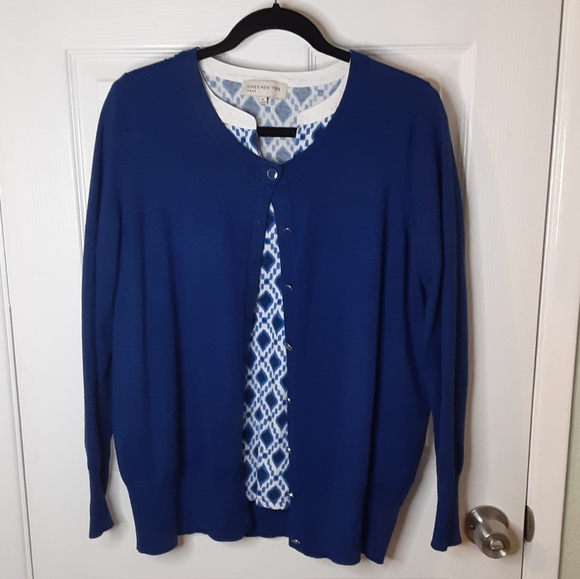 Premise Studio royal blue cardigan sweater 0X - Picture 9 of 12